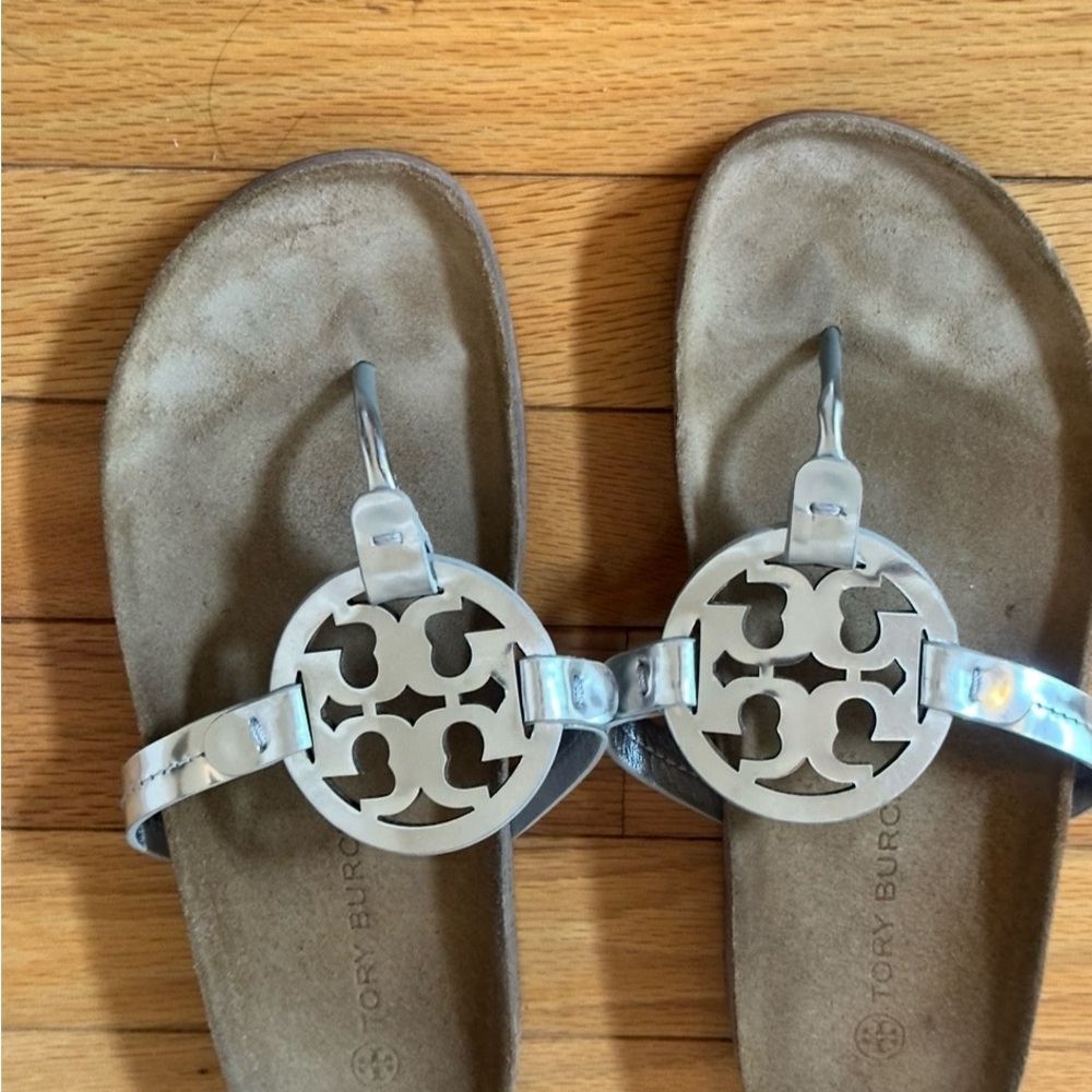 Tory Burch Silver Cloud Sandals - image 1